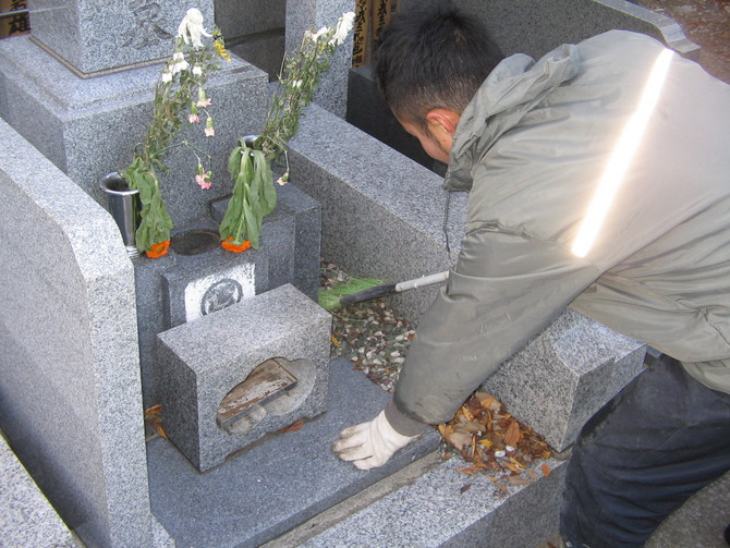 墓石の清掃 墓石の清掃